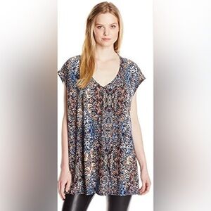 Show Me Your MuMu Multicolor Oversized Tunic Top S